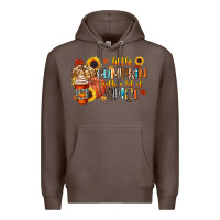 Coffee little pumpkin with a lot of spice Premium Hoodie - CowGirlArtShop