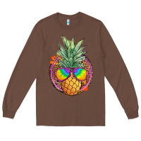 Chestnut pineapple and glasses Long Sleeve Tee - JahusDesignShop