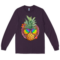 Plum pineapple and glasses Long Sleeve Tee - JahusDesignShop