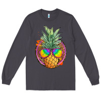 Smoke pineapple and glasses Long Sleeve Tee - JahusDesignShop