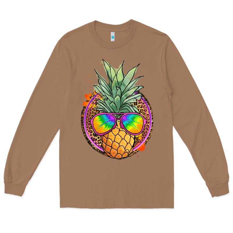 Pineapple And Glasses Long Sleeve Tee by JahusDesignShop | Teevron