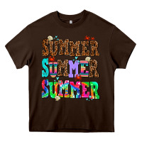 Chocolate Brown summer summer summer Heavy Core Tee - AdoDesignShop