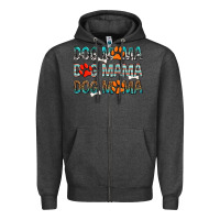 Charcoal Heather Dog Mama Zipper Hoodie - texasbilliewilder
