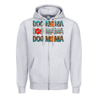 Heather Grey Dog Mama Zipper Hoodie - texasbilliewilder