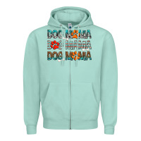 Seafoam Dog Mama Zipper Hoodie - texasbilliewilder