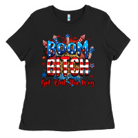 Black boom bitch get out the way Ladies Tee - RanaPortraitStore