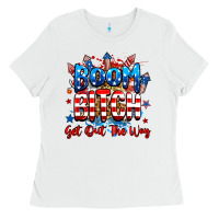 White boom bitch get out the way Ladies Tee - RanaPortraitStore