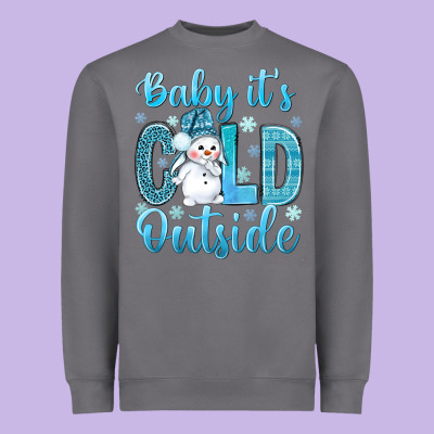 Baby It's Cold Outside Bbs Heavyweight Sweatshirt Designed By Bundleandbundleshop