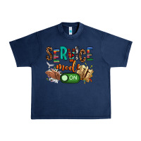 Navy service mode on woman version Urban Heavy Tee - NancyCooperArtShop