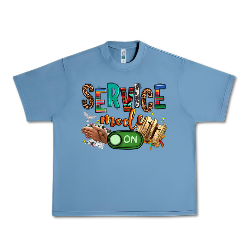 Service Mode On Woman Version Urban Heavy Tee by NancyCooperArtShop | Teevron