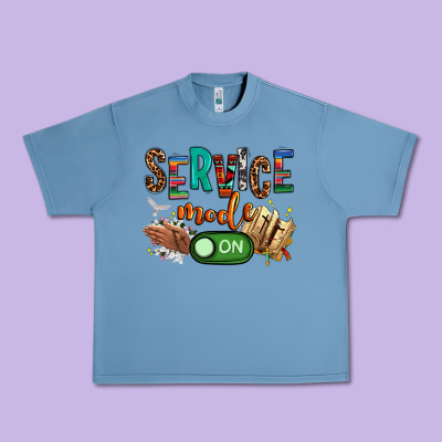 Service Mode On Woman Version Urban Heavy Tee Designed By Nancycooperartshop