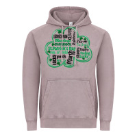 Vintage Zinc st patricks day shamrock typography Vintage Hoodie - MaliasSmallBusiness