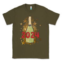 Army Green sparkly champagne Classic Tee - MaliasSmallBusiness
