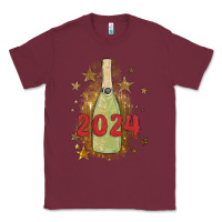 Burgundy sparkly champagne Classic Tee - MaliasSmallBusiness