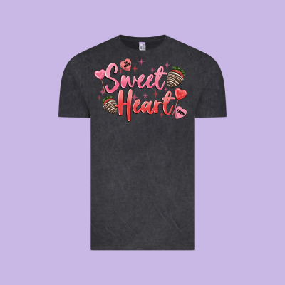 Sweet Heart Vintage Tee Designed By Maliassmallbusiness