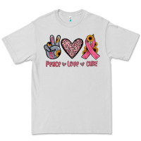 Dove Grey peace love cure Premium Tee - JahusDesignShop