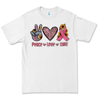 White peace love cure Premium Tee - JahusDesignShop