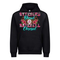 Foreset Green stressed blessed & baseball obsessed Urban Hoodie - BundleAndBundleShop