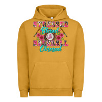 Pigment Peanut Butter stressed blessed & baseball obsessed Urban Hoodie - BundleAndBundleShop