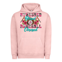 Pigment Salmon stressed blessed & baseball obsessed Urban Hoodie - BundleAndBundleShop