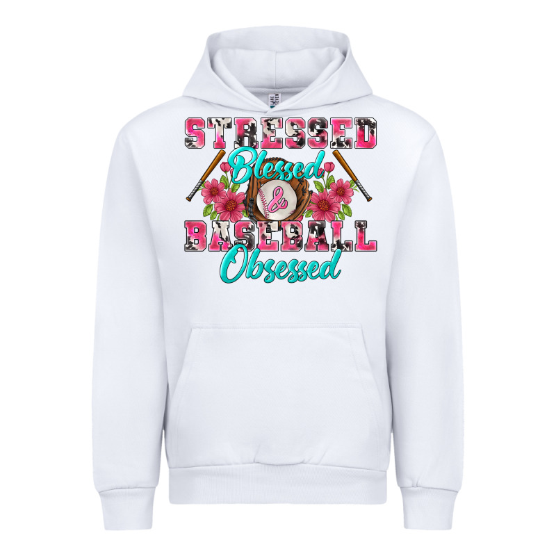 Stressed Blessed & Baseball Obsessed Urban Hoodie by BundleAndBundleShop | Teevron