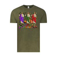 Vintage Olive san judas happy  hallothanksmas Vintage Tee - JahusDesignShop