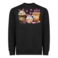Black cat coffee cups with paw bbs Heavyweight Sweatshirt - BundleAndBundleShop