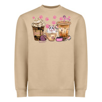 Mushroom cat coffee cups with paw bbs Heavyweight Sweatshirt - BundleAndBundleShop