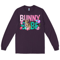 Plum Bunny Babe Easter Long Sleeve Tee - BundleAndBundleShop