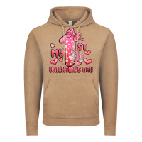 Vintage Coffee my first valentines day Vintage Hoodie - MaliasSmallBusiness