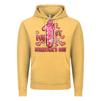 My First Valentines Day Vintage Hoodie | Teevron