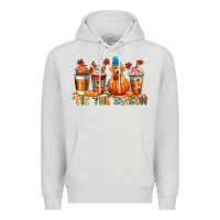 Dove Grey tis the season Premium Hoodie - CowGirlArtShop