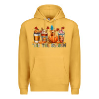 Mustard tis the season Premium Hoodie - CowGirlArtShop