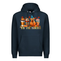 Navy tis the season Premium Hoodie - CowGirlArtShop