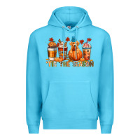 Ocean Blue tis the season Premium Hoodie - CowGirlArtShop