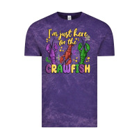 Cloud Purple i'm just here for the crawfish Vintage Tee - MaliasSmallBusiness