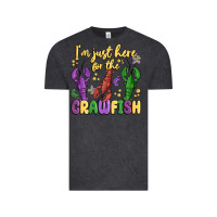 Vintage Black i'm just here for the crawfish Vintage Tee - MaliasSmallBusiness