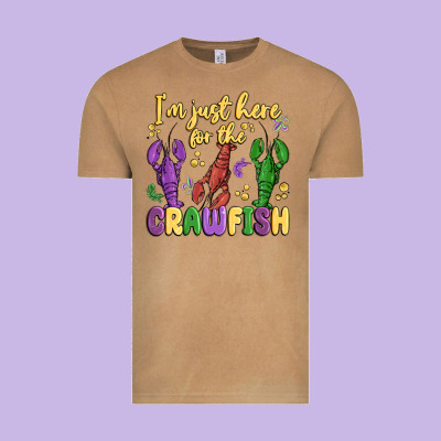 I'm Just Here For The Crawfish Vintage Tee Designed By Maliassmallbusiness