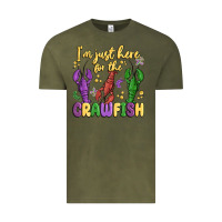 Vintage Olive i'm just here for the crawfish Vintage Tee - MaliasSmallBusiness