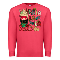 Cardinal Fa la la la latte Premium Sweatshirt - CowGirlArtShop