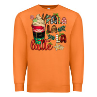 Carrot Fa la la la latte Premium Sweatshirt - CowGirlArtShop