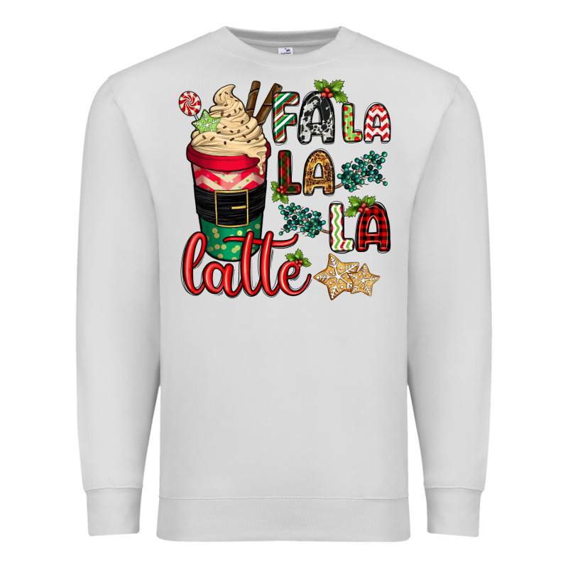Fa La La La Latte Premium Sweatshirt by CowGirlArtShop | Teevron