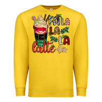 Lemon Fa la la la latte Premium Sweatshirt - CowGirlArtShop