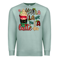 Seafoam Fa la la la latte Premium Sweatshirt - CowGirlArtShop