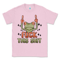 Bubblegum Pink fuck this shit Classic Tee - MaliasSmallBusiness