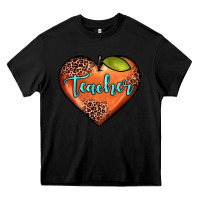 Black teacher heart Heavy Core Tee - JahusDesignShop