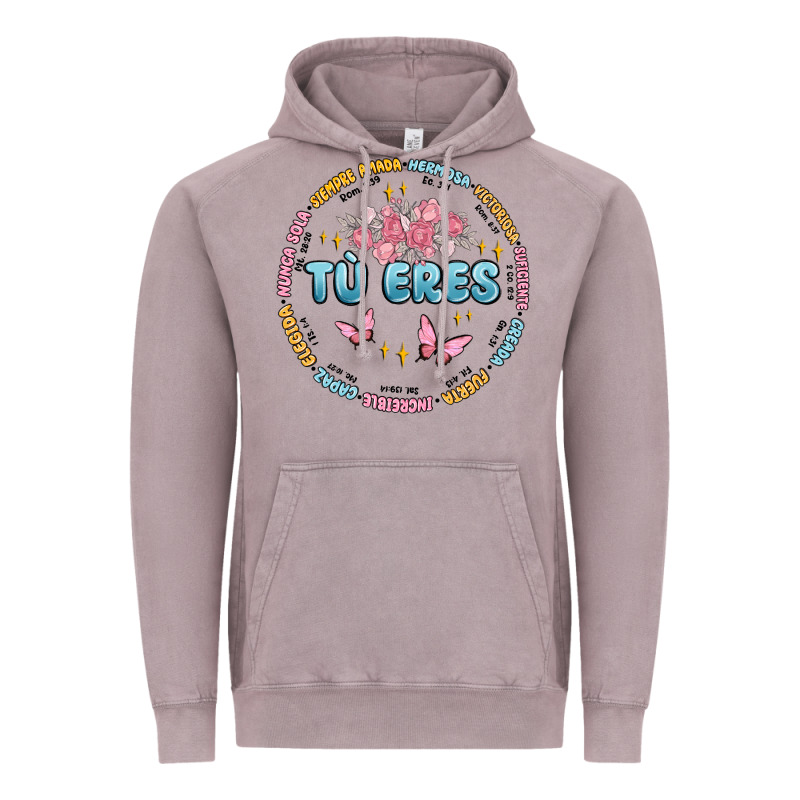 Tu Eres Inspiration Vintage Hoodie by MaliasSmallBusiness | Teevron