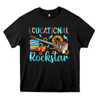 Black educational rockstar Heavy Core Tee - JahusDesignShop