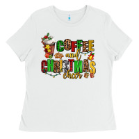 White coffee and christmas cheer Ladies Tee - AdoDesignShop