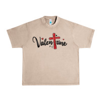 French Oak valentine cross glitter Urban Heavy Tee - MaliasSmallBusiness